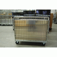 Bac de transport ergonomique à fond mobile et contour acier - BCRLALZC-SC54/ERGO