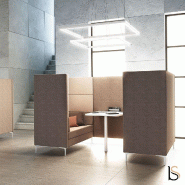 Canapé d'accueil 4 places Push - Mobel Linea - Sans