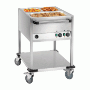 Chariot bain-marie WB2110 - 2 x GN 1/1 - Avec robinet de vidange | Bartscher_0
