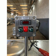 Cuve en inox 80 litres d'occasion avec refroidisseur et agitation - référence : c5091