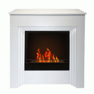 Divina Fire Cheminée au bioéthanol au sol BELLINI en bois Blanc Made in Italy L96 x P35 x H96 - blanc 8056157806288