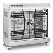 Royal Catering - Royal Catering Rôtissoire poulet - à gaz - 4 broches - avec éclairage et roues Rôtissoire poulet professionnelle Rôtissoire à g