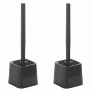 SP BERNER – Set de 2 porte-brosses WC Zen - noir plastique PK5920