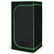 Tente de culture 80x80x160cm pour plante fait en tissu oxford chambre de culture hydroponique avec sangles réglables vert 20_0001275