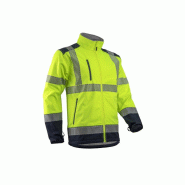 Veste sofsthell - kazan - 100% pes - jaune hv/marine - COVERGUARD | 5kas160 Veste sofsthell - kazan - 100% pes - jaune hv/marine - COVERGUARD | 5kas160
