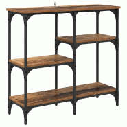 VidaXL Table console Bois Ancien 80 x 29 x 75 cm Bois d'ingénierie Modèle Aero Panorama Prime - 882211