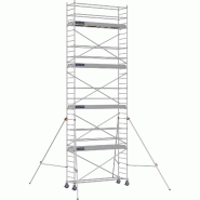 Échafaudage roulant aluminium DOCKER 85 version lisses - Hauteur de travail : 9,90 m - DUARIB - 7130080 Échafaudage roulant aluminium DOCKER 85 version lisses - Hauteur de travail : 9,90 m - DUARIB - 7130080