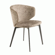 AC ANGEL CERDA Angel Cerdá Chaise en tissu marbré marron 4240C 59 x 55 x 76 - marron textile 8435631045021