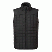 Bodywarmer à chicanes carrées PW3 - Noir / M_0