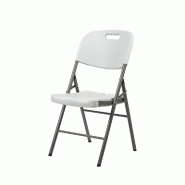 Chaise pliante d'extérieur - blanc
