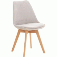 Décoshop26 - Chaise de salle à manger x1 design scandinave en velours gris clair et pieds en bois clair 10_0002282 - gris 3000250936279 Décoshop26 - Chaise de salle à manger x1 design scandinave en velours gris clair et pieds en bois clair 10_0002282 - gris 3000250936279