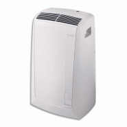 Delonghi climatiseur mobile blanc 2400w, ventilateur et déshumidificateur, gaz r290 l44,9 x h75 x p39,5cm