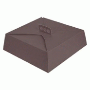 García de Pou 100 Unités - Boîtes Gâteaux Carrées 'Thepack' 250 G/M2 34X34X10 Cm Chocolat Carton Ondulé Nano-Micro - Garcia de Pou - marron en c García de Pou 100 Unités - Boîtes Gâteaux Carrées 'Thepack' 250 G/M2 34X34X10 Cm Chocolat Carton Ondulé Nano-Micro - Garcia de Pou - marron en c