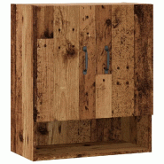 Helloshop26 - Armoire murale décorative rangement suspendue 60 x 31 x 70 cm en bois d'ingénierie vieux bois 02_0051021 - Bois massif 3000236699457