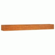 Helloshop26 - Jardinière bac lit surélevé plantes fleurs terrasse jardin de jardin rouillé 480 x 80 x 45 cm acier corten marron 02_0039876 - 30002 Helloshop26 - Jardinière bac lit surélevé plantes fleurs terrasse jardin de jardin rouillé 480 x 80 x 45 cm acier corten marron 02_0039876 - 30002