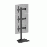 KIMEX Support TV sur pied 3 écrans 40''-65'' Hauteur 240cm à poser noir - noir 3700685426078 KIMEX Support TV sur pied 3 écrans 40''-65'' Hauteur 240cm à poser noir - noir 3700685426078