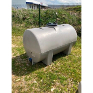 Polycuve pe 1000l grise - diam : 0m92 - lg : 1m73 - hauteur : 0m96 - ref : w00102304004p - dabert-citernes