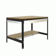PROREGAL Établi BUFFALO avec tiroir | HxLxP 84x90x61cm | Capacité de charge 600kg | anthracite - gris métal PR_RS33-12 PROREGAL Établi BUFFALO avec tiroir | HxLxP 84x90x61cm | Capacité de charge 600kg | anthracite - gris métal PR_RS33-12