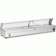 Royal Catering - Royal Catering Bain Marie Chauffe-Plat Appareil De Maintien Au Chaud RCBM-5 (2.200 W, Bacs 5 x 1/2 GN, Robinet de vidange, - 42509286