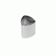 Schneider - Cercles à dessert "Mini" triangle, Ø 70 mm, hauteur : 45 mm - inox 155453