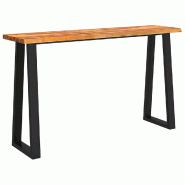 Table console à live edge 140x40x80 cm bois d'acacia solide Modèle Orion Design - 353297
