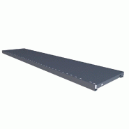 Tablette monobloc pour gondole GP25 anthracite L133xP20cm