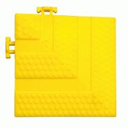 Angle plein de caillebotis coloris jaune - 2500858_0