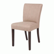 Chaise contemporaine en toile de jute écrue - Lot de 2 - GR367 | Bolero