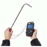 CHAUVIN ARNOUX - Micromanomètre CA1550 + Tube Pitot - Mesure de pression différentielle, vitesse et débit d'air - Afficheur rétroéclairé 2 lignes - Enregistrement avec logiciel PC et application