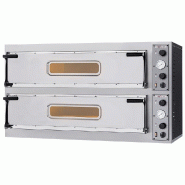 Diamond - Four électrique 2x 3 pizzas diam. 350mm, 2 chambres - réf. WR-DFXL-33 - gris AKS-WR-DFXL-33