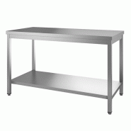 Gastro-Inox Table de travail en inox avec fond 900x600x880mm - 7445908387328