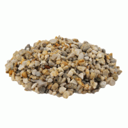 Gravier 4/10 jaune roulé lavé - idéal pour aménagements extérieurs et allées