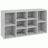 Helloshop26 - Banc à chaussures bottes commode étagère meuble entrée rangement 103 x 30 x 54,5 cm bois d'ingénierie gris 02_0022970 - gris Bois m