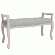 Helloshop26 - Banc banquette 110 x 45 x 60 cm velours gris clair 02_0010461 - 3000576047765_0
