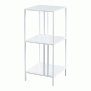 Helloshop26 - Étagère autoportante acier 80 x 35 x 35 cm blanc 03_0006953 - 3001854082720