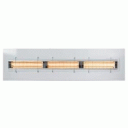 KRS Lampe infrarouge intégrée IR 3118GRR avec grille de protection - Émission à ondes courtes - Puissance : 3 × 1 500 W - Tension : 400 V - gris