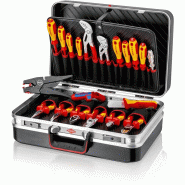 Mallette à outils Elektro 20 pièces mallette en matériau ABS Installation électrique KNIPEX Mallette à outils Elektro 20 pièces mallette en matériau ABS Installation électrique KNIPEX