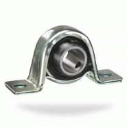 NSK - LPB16 - Paliers auto-aligneurs à semelle - applique 2 trous - vis pointeau - bague longue - diamètre intérieur 16 mm_0