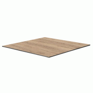 Oviala Business Plateau de table stratifié 70x70 cm chêne brut - beige 113422