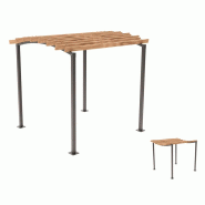 Pergola Océan - acier et bois - dimensions 2520x2910x3020 mm Pergola Océan - acier et bois - dimensions 2520x2910x3020 mm