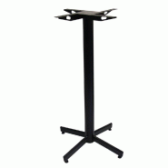 Piètement Genève H108cm en acier pour table extérieure 70x80cm, Ø90cm maxi