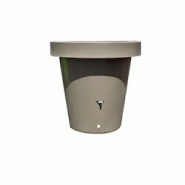 PLAST'UP ROTOMOULAGE Carré de plantation récupérateur d'eau de pluie mural lluvia 420l - TAUPE - marron 0036336945579