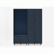 12 casiers de rangement Locker Plus avec banquette MDD 12 casiers de rangement Locker Plus avec banquette MDD