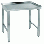 Table inox pour réchaud 3 feux - mallard ferriere - dimensions: 101,5 x 50 x 72cm
