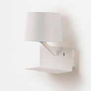AQA Design Lampe murale avec USB ALIEEN métal blanc L.23 P.23 H.31 - blanc métal MP04000 AQA Design Lampe murale avec USB ALIEEN métal blanc L.23 P.23 H.31 - blanc métal MP04000