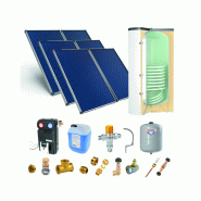 Astrea Pack B - CESI : 6 capteurs solaires fixation toiture inclinée + ballon préparateur ECS 800L double échangeur - Thermador - PSOLECSP68 Astrea Pack B - CESI : 6 capteurs solaires fixation toiture inclinée + ballon préparateur ECS 800L double échangeur - Thermador - PSOLECSP68