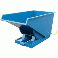 Benne forte charge auto-basculante - Tippo HD - Volume 300 à 1600 litres - Capacité 2500 Kg - Couleur Bleu RAL 5019_0