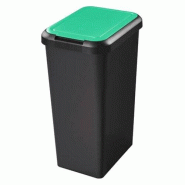 CEP Tontarelli Poubelle Recyclage 45 L Plastique (29,2 x 39,2 x 59,6 cm) - vert plastique 8009404234921