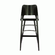 Chaise de bar d'intérieur Structure bois Colisée finition wengé