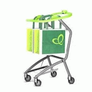 Chariot plastique   porte sac